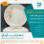 سرویس 25 پارچه داماس دینو ماه سان قالب پیچ کد 50138