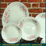 سرویس 25 پارچه داماس دینو برزین صورتی قالب پیچ کد 50132