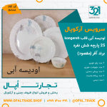 سرویس25 پارچه آفر اودیسه صورتی قالب کنگره کد 50108