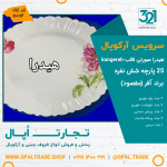 سرویس25 پارچه آفر هیردا صورتی قالب کنگره کد 50114