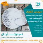 سرویس 25 پارچه آیروپال رکسانا مشکی قالب کنگره کد 50119