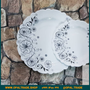 سرویس 25 پارچه آیروپال استیما مشکی قالب کنگره کد 50116