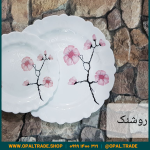 سرویس 25 پارچه آیروپال روشنک صورتی قالب کنگره کد 50122