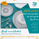 سرویس 26 پارچه رادیکال طوسی قالب Diwali کد 60127