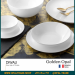 سرویس 26 پارچه سفید ساده قالب Diwali کد 60100