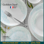 سرویس 26 پارچه ترنج فیروزه ای قالب Diwali کد 60112