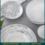 سرویس 26 پارچه اسپرینگ طوسی قالب Diwali کد 60134