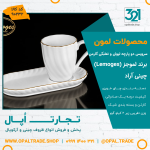 سرویس دو پارچه لیوان و نعلبکی کارمن کد90232