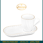 سرویس دو پارچه لیوان و نعلبکی کارمن کد90232