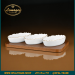 سرویس اردوخوری بیضی موج سه خانه کد90106