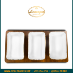 سرویس اردوخوری مستطیل موج سه خانه کد90107