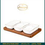 سرویس اردوخوری مستطیل موج سه خانه کد90107