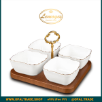 سرویس اردو خوری مربع موج چهارخانه کد90109