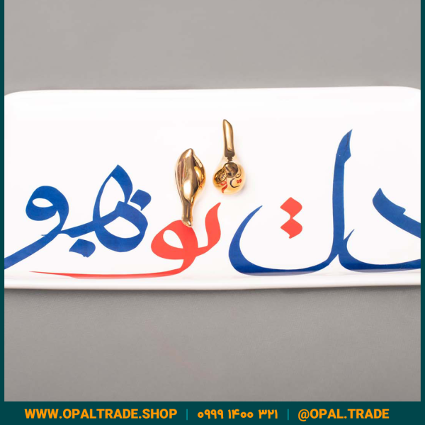ظروف کادویی سرامیکی دیس مستطیل تایپو رنگی کد 80110 - Image 1