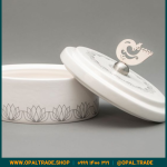 ظروف کادویی سرامیکی ظرف دربدار بزرگ چار باغ کد 80121 - Image 6