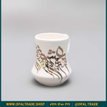 ظروف کادویی سرامیکی جاقاشقی سفید کد 80133