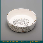 ظروف کادویی سرامیکی کاسه تخت تایپو طلا کد 80143 - Image 3