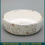 ظروف کادویی سرامیکی کاسه تخت تایپو طلا کد 80143 - Image 6