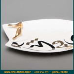 ظروف کادویی سرامیکی دیس دولبه تایپو طلا کد 80149