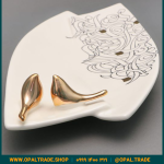 ظروف کادویی سرامیکی دیس دولبه تایپو خطی کد 80151