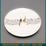 ظروف کادویی سرامیکی دیس گرد تایپو خطی کد 80156