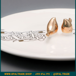 ظروف کادویی سرامیکی دیس گرد تایپو خطی کد 80156 - Image 4