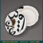 ظروف کادویی سرامیکی ظرف دربدار گرد بزرگ تایپوگرافی کد 80157 - Image 3