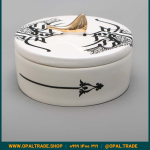 ظروف کادویی سرامیکی ظرف دربدار گرد بزرگ کد 80167 - Image 5