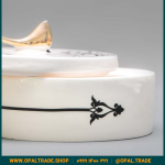 ظروف کادویی سرامیکی ظرف دربدار گرد بزرگ کد 80167 - Image 3