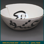ظروف کادویی سرامیکی کاسه دولبه تایپوگرافی کد 80171