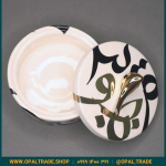 ظروف کادویی سرامیکی ظرف دربدار گرد کوچک تایپو طلا کد 80177 - Image 5