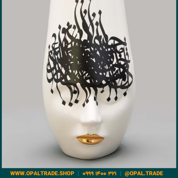ظروف کادویی سرامیکی  گلدان ماهرو ۳ کد 80193 - Image 3