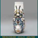 ظروف کادویی سرامیکی  گلدان ماهرو  ۲ کد 80194 - Image 3