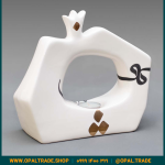 ظروف کادویی سرامیکی انار وارمر کوچک سفید کد 80230 - Image 5