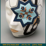 ظروف کادویی سرامیکی گلدان ماهرو ۱ کد 80233