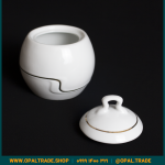 قندان سفید دور طلا مقصود کد 30103