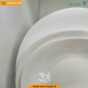 سرویس 26 پارچه ولار سفید ساده کد 60165