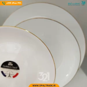 سرویس26 پارچه سفید لب طلا قالب Diwali کد 60109