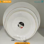 سرویس26 پارچه سفید لب طلا قالب Diwali کد 60109