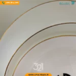 سرویس26 پارچه سفید لب طلا قالب Diwali کد 60109