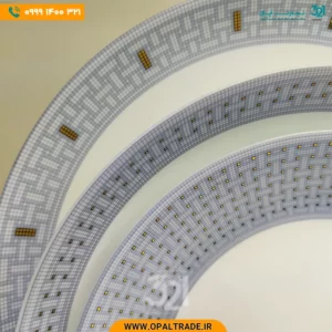 سرویس 26 پارچه هرمس بنفش قالب Diwali کد 60130