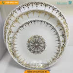 سرویس 26 پارچه کف گل طلادار دیوالی کد 60166