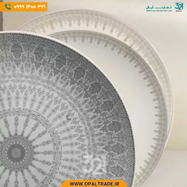 سرویس 26 پارچه رکسانا طوسی دیوالی کد 60176