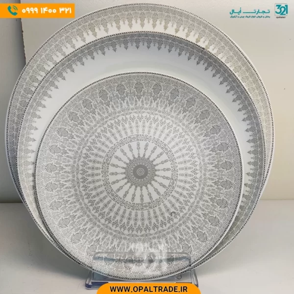 سرویس 26 پارچه رکسانا طوسی دیوالی کد 60176