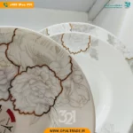 سرویس 26 پارچه گلسا طلایی قالب Bone کد 60137