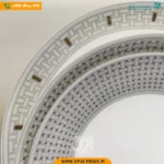 سرویس 26 پارچه هرمس طوسی قالب Diwali کد 60129