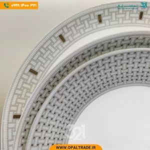 سرویس 26 پارچه هرمس طوسی قالب Diwali کد 60129