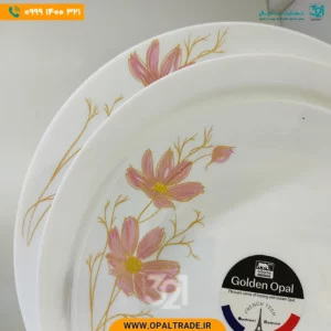 سرویس26 پارچه شقایق صورتی قالب Diwali کد 60108