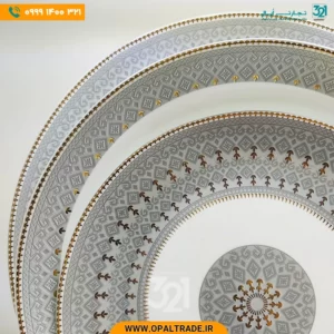 سرویس 26 پارچه پرشیا طوسی دیوالی کد 60180