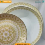 سرویس 26 پارچه ملیسا عسلی دیوالی کد 60192